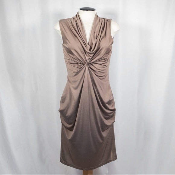 Taupe Spun Silk Barney’s NY CO-OP Dress - Picture 2 of 6